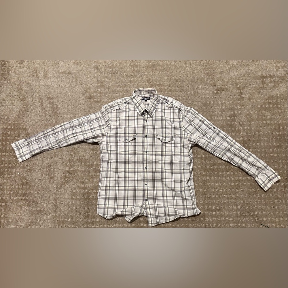 Express Plaid Shirt Size Large